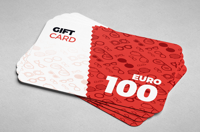 Le “gift card” da 100€ di Ottica Galuzzi