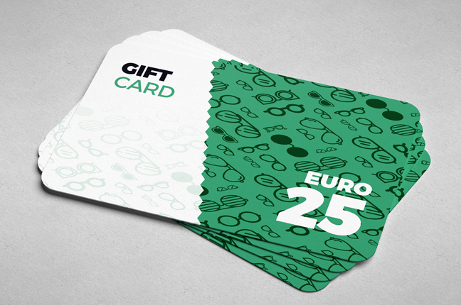 Le “gift card” da 25€ di Ottica Galuzzi