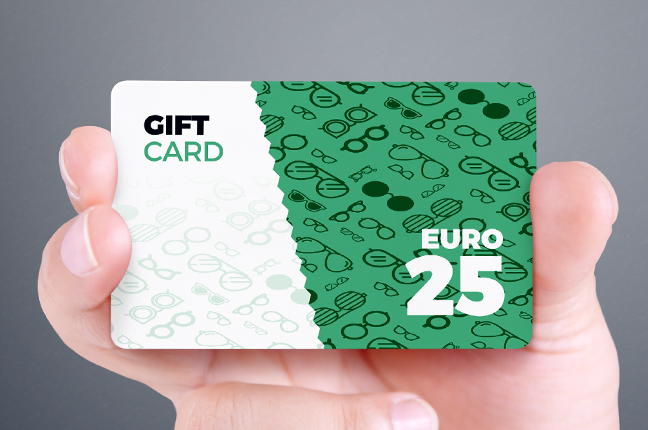 La “gift card” da 25€ di Ottica Galuzzi
