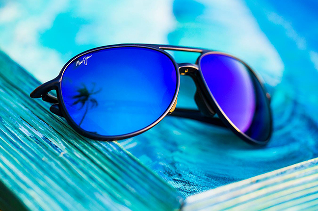 Il modello “ALELELE BRIDGE” della collezione “Aviators” degli occhiali da sole Maui Jim