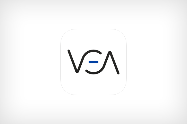 L’icona dell’applicazione VEA, attualmente compatibile solo con i dispositivi Apple