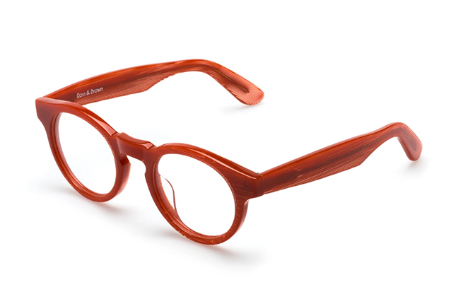 Il modello “HABANA” degli occhiali Ross and Brown, nella versione “Psycho Coral”