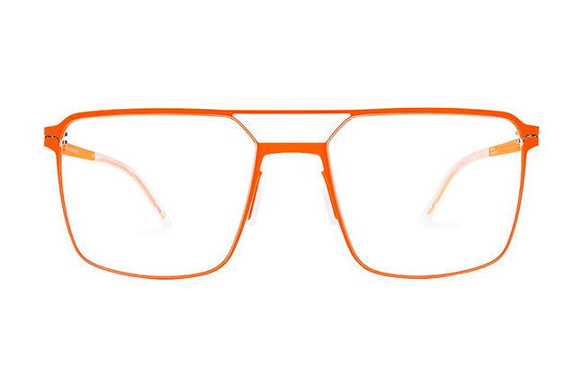 Il modello “SHELL” degli occhiali Lool nella colorazione “ORANGE” – Collezione “TECTONIC Series”