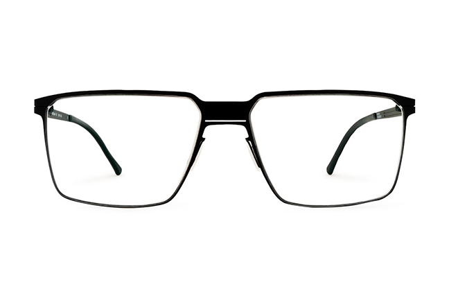 Il modello “MODULA” degli occhiali Lool nella colorazione “BLACK” – Collezione “STEREOTOMIC Series”