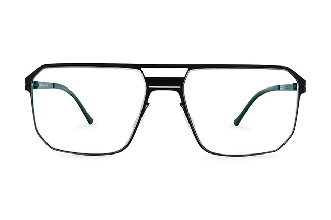 Il modello “QUADRO” degli occhiali Lool nella colorazione “BLACK” – Collezione “STEREOTOMIC Series”