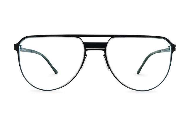 Il modello “VAULT” degli occhiali Lool nella colorazione “BLACK” – Collezione “STEREOTOMIC Series”