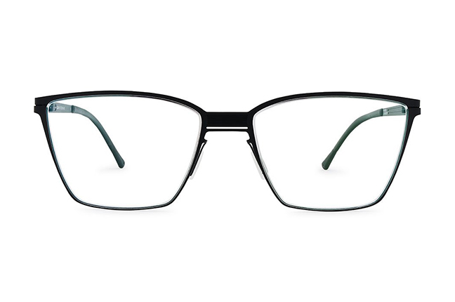 Il modello “SLAB” degli occhiali Lool nella colorazione “BLACK” – Collezione “STEREOTOMIC Series”