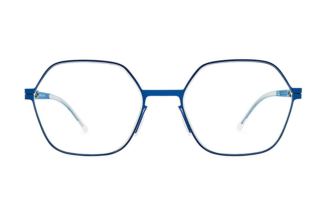 Il modello “PENTIK” degli occhiali Lool nella colorazione “BLUE” – Collezione “TECTONIC Series”