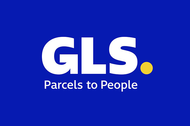 Il logo di GLS; un marchio che è garanzia di qualità nel settore delle spedizioni