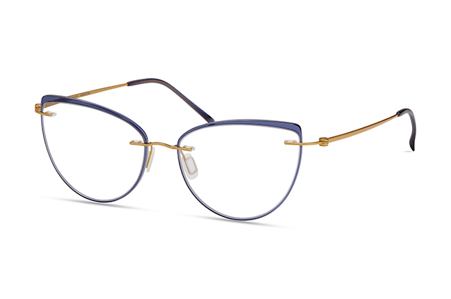 Il modello “4611E” (nella colorazione “GOLD EMBELLISHED”) degli occhiali Modo, appartenente alla collezione “PAPER-THIN RIMLESS”